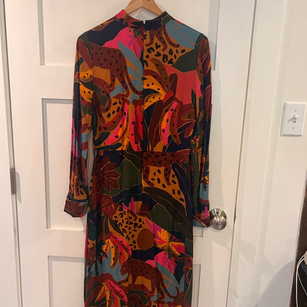 Farm Rio Multicolor Long Sleeve Dress